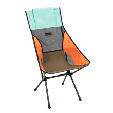 Helinox Krzesło kempingowe Sunset Chair (wysokie oparcie, nowa regulowana poduszka na głowę) miętowo-zielone/multiblock